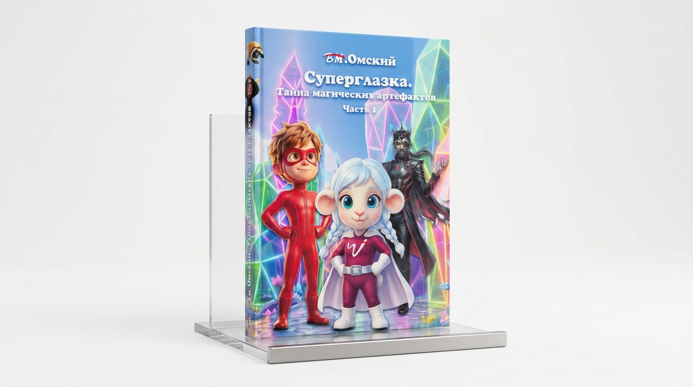 Обложка книги с оригинальными иллюстрациями от студии Видеаль Медиа